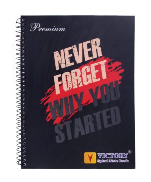 5 Subjects Never Forget Premium A4 Spiral Notebook