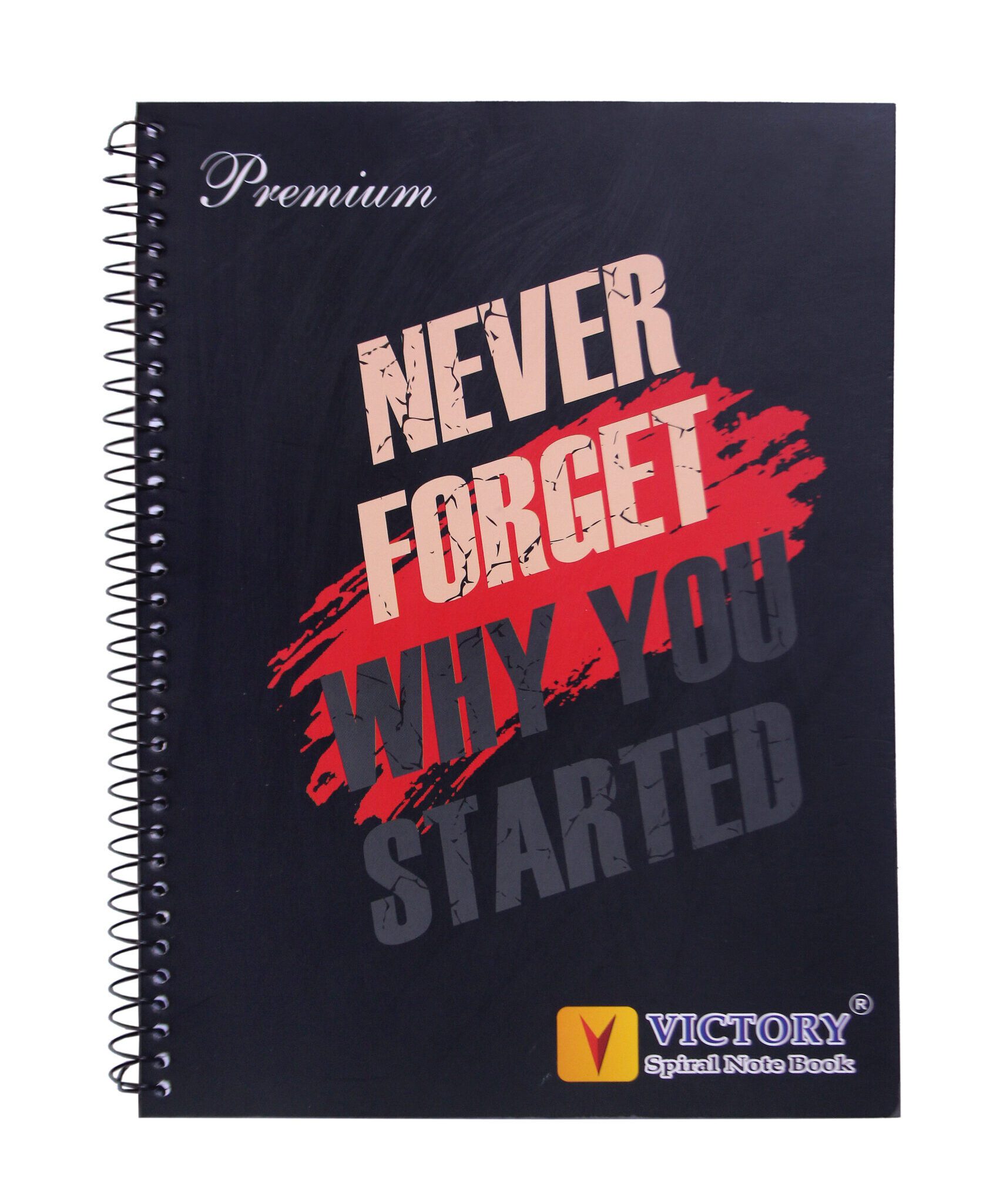 5 Subjects Never Forget Premium A4 Spiral Notebook