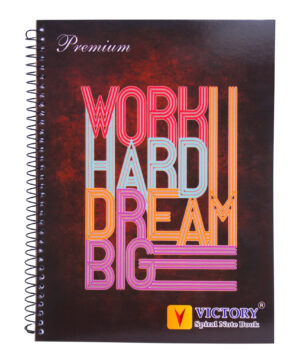 work hard dream big 4 Sub a4 spiral notebook