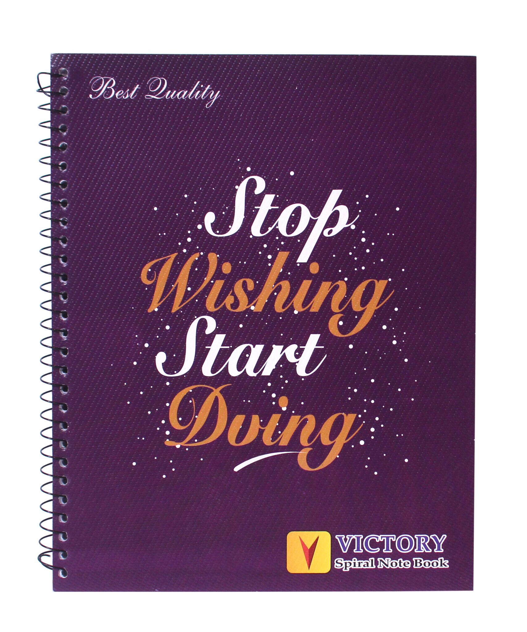 Stop Wishing Start Doing Medium Spiral Notebook