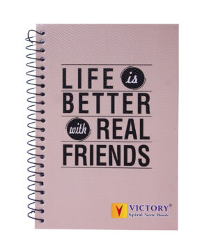 Life is better with Real Friends A5 Spiral Notebook